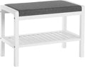 Padded Seat Storage Entryway Shoe Bench