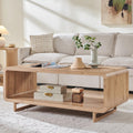 2-Tier Oak Storage Coffee Table