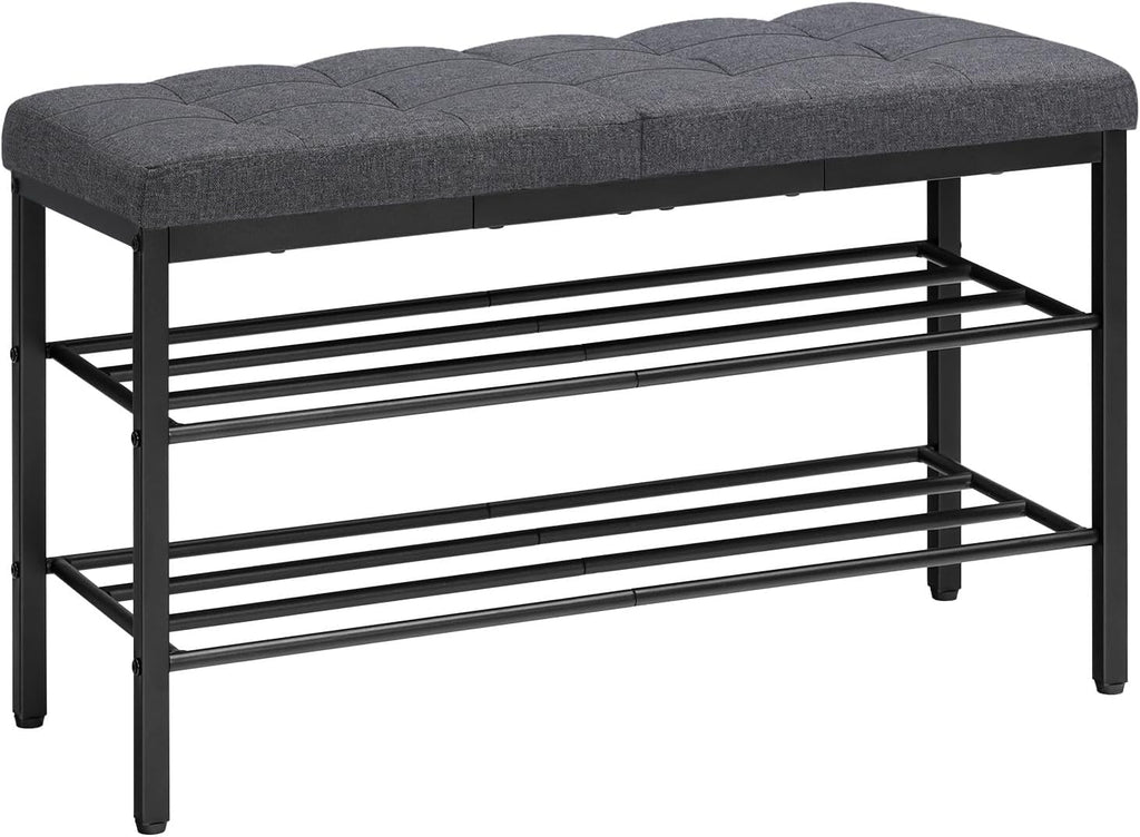 Cushioned Entryway Shoe Storage Bench