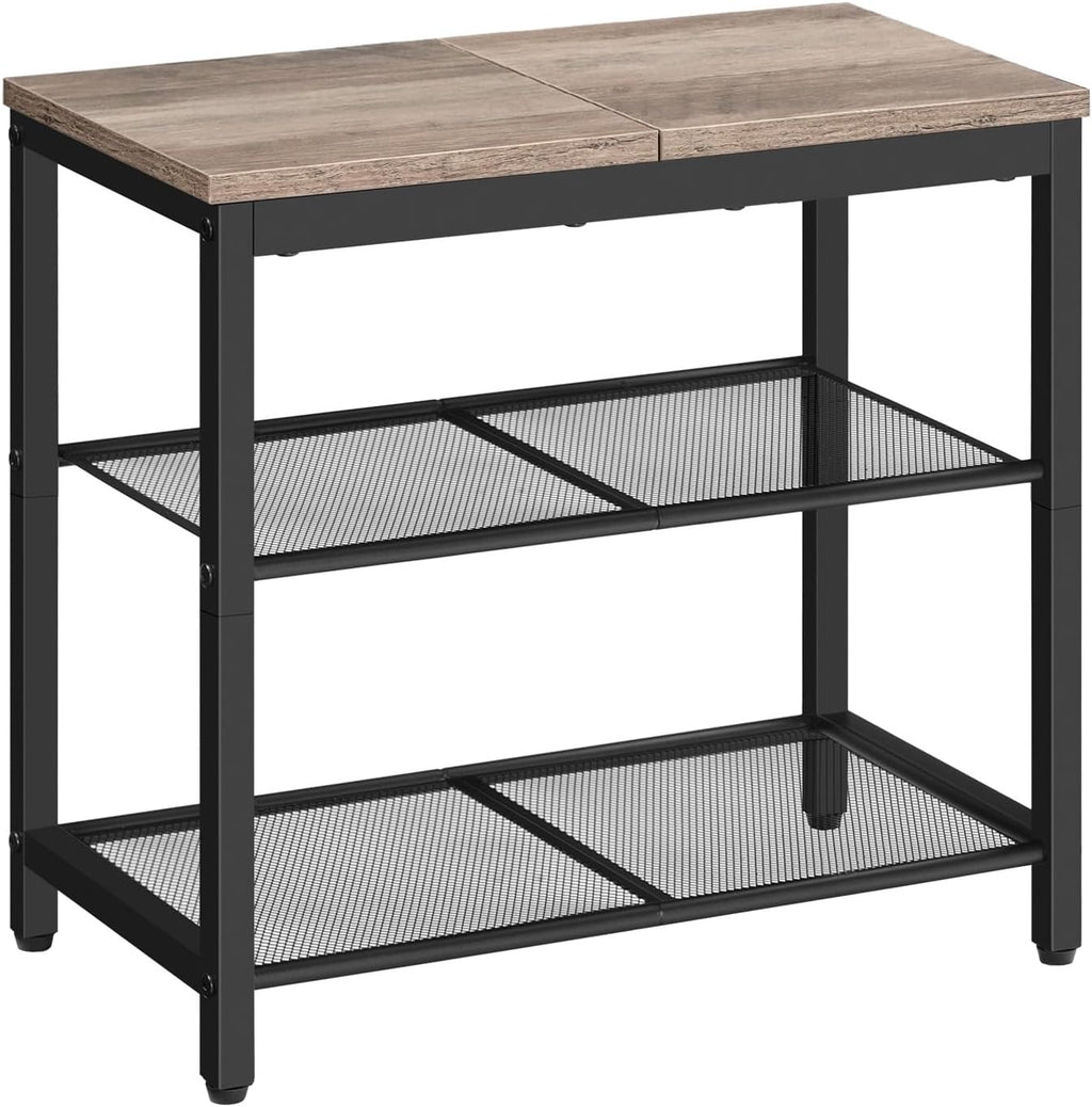 3-Tier Mesh Industrial Shoe Bench