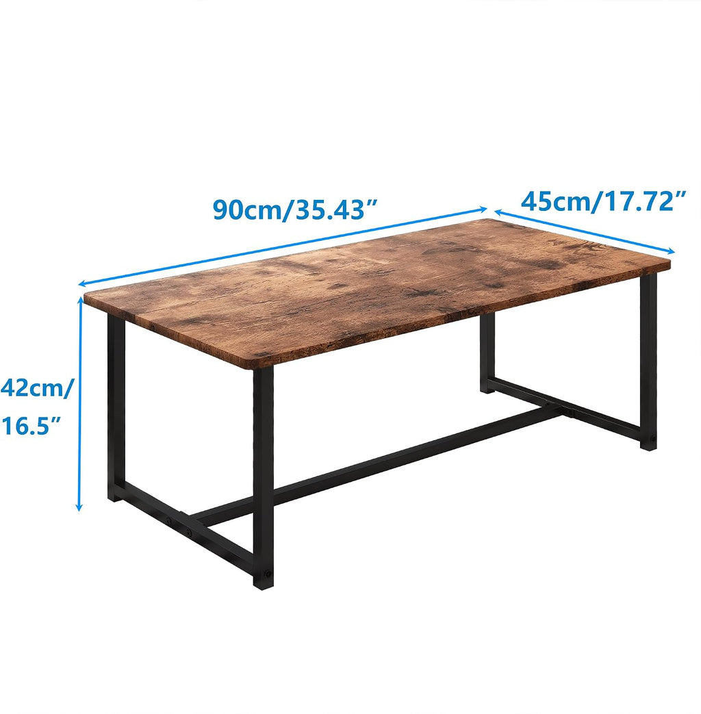 Industrial Wood Metal Coffee Table
