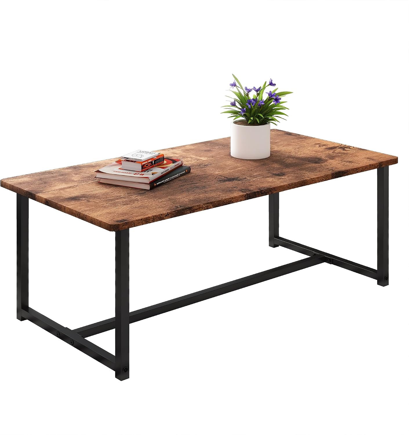Industrial Wood Metal Coffee Table
