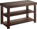 3-Tier Bamboo Entryway Shoe Bench