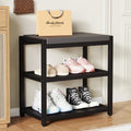 Cushioned Compact Entryway Shoe Bench