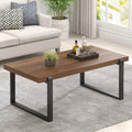 Rustic Wood Metal Coffee Table