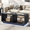 2-Tier LED Storage Coffee Table